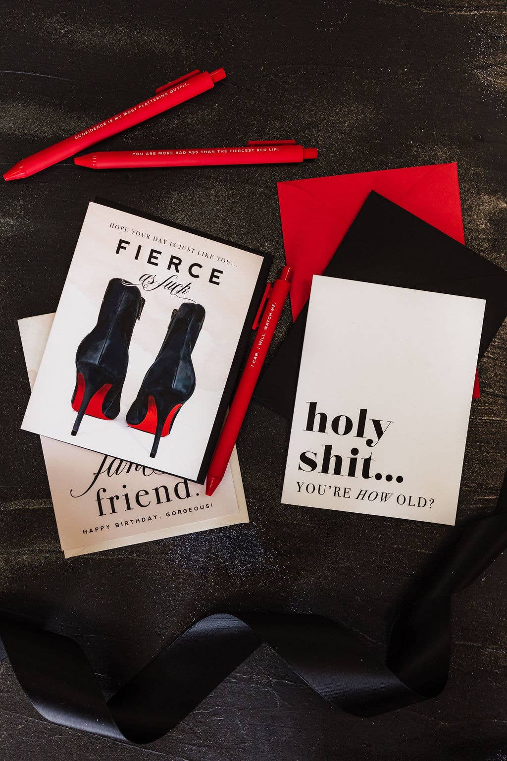 Fierce AF Pen Set - Red Jotter Pens, Teacher Gift Idea