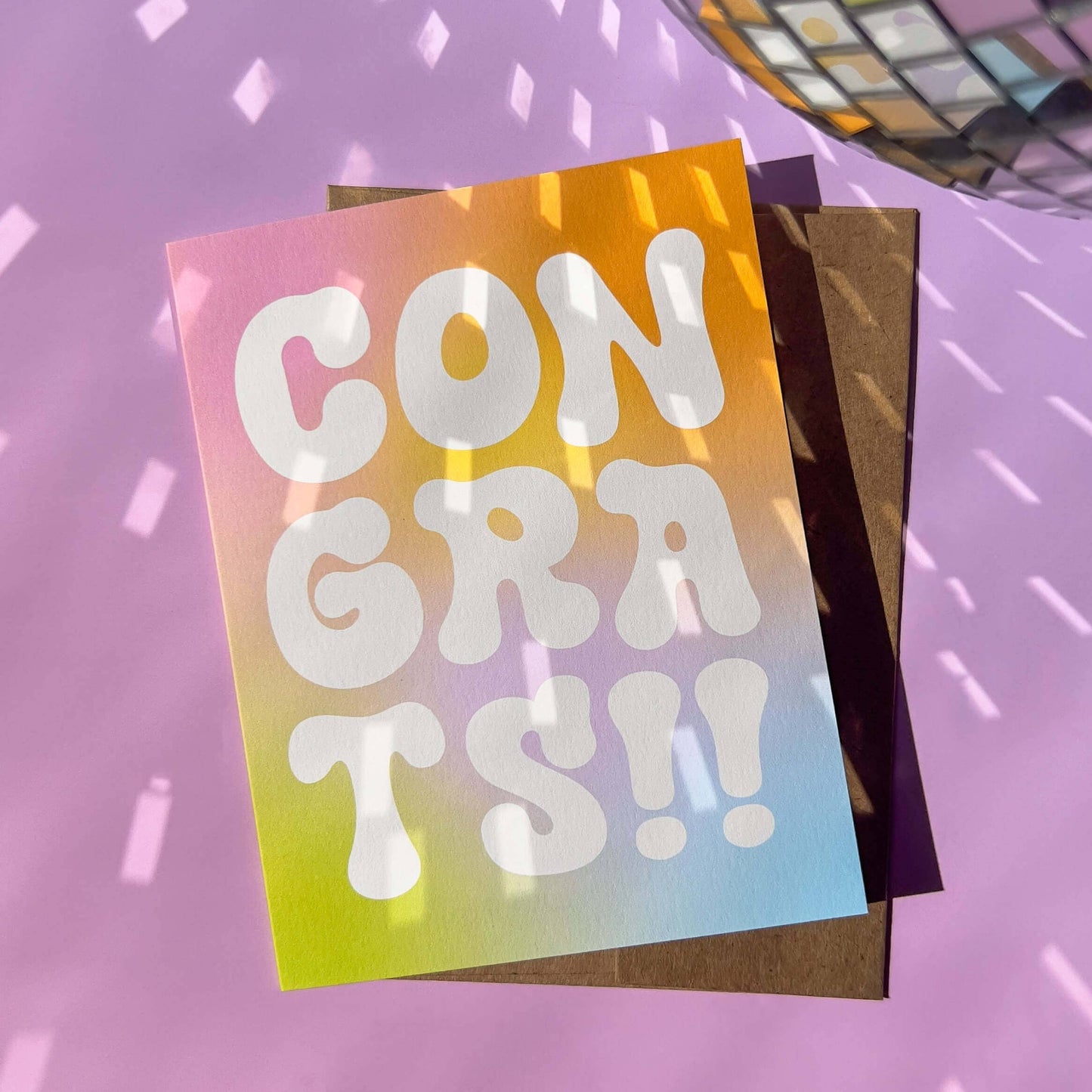 Congrats Tie Dye Card