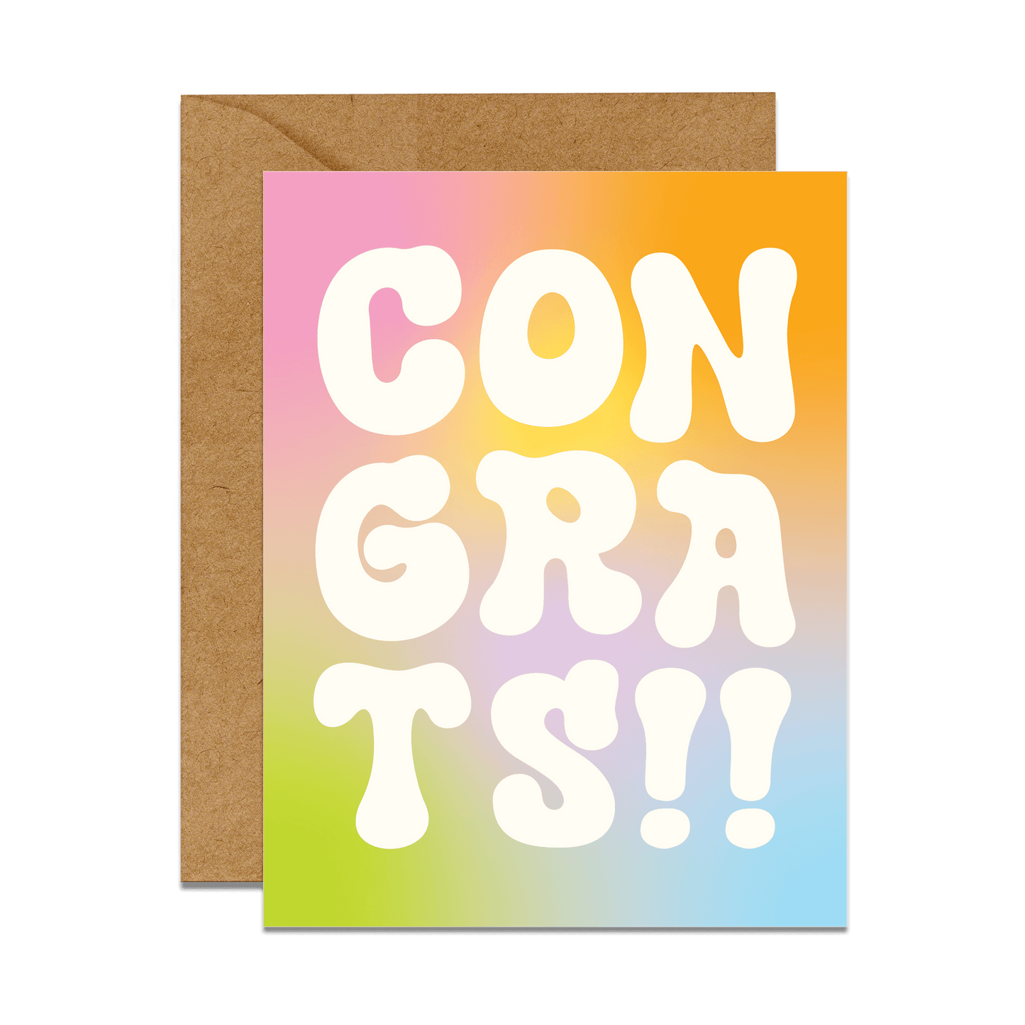 Congrats Tie Dye Card