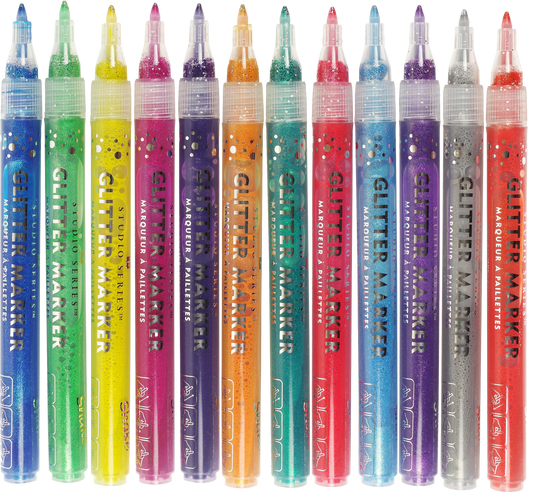 Studio Series Glitter Marker Set (12-piece set)