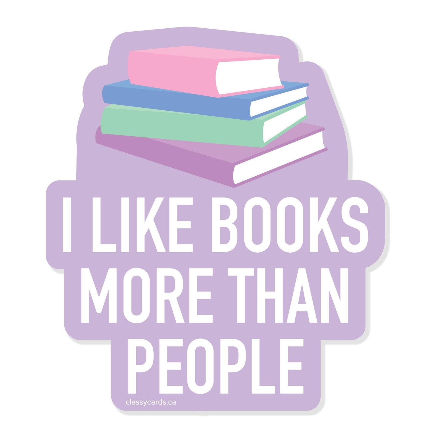 I Like Books Vinyl Sticker