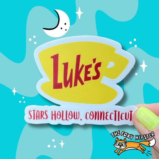 Gilmore Girls Luke's Diner Vinyl Sticker