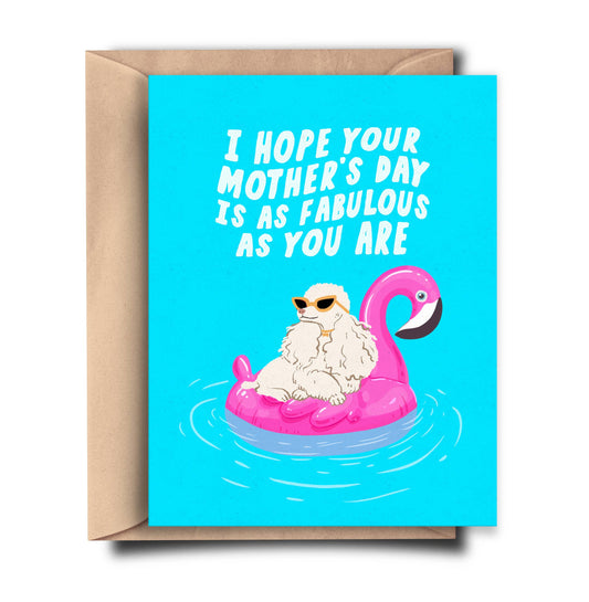 Funny Mothers Day Card - Cute Dog Mom Card