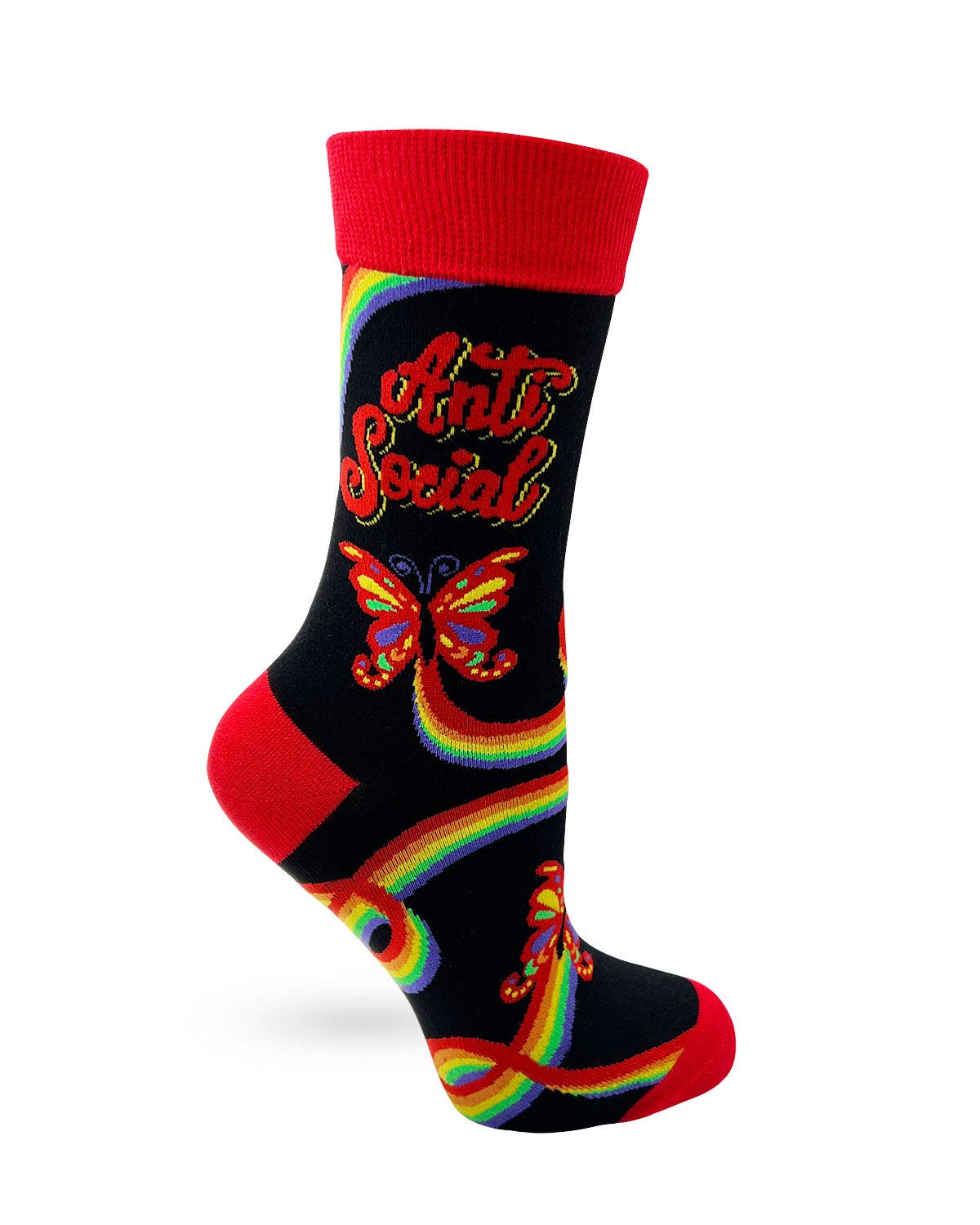 Anti Social Butterfly Women's Crew Socks