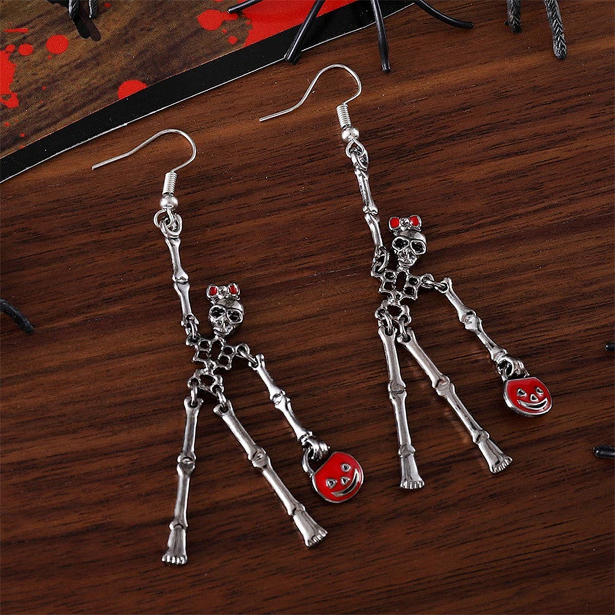 HALLOWEEN EXAGGERATED SKULL EARRINGS_CWAJE1983