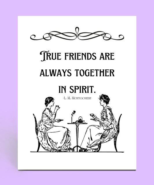 True Friends Are Always Together in Spirit Card