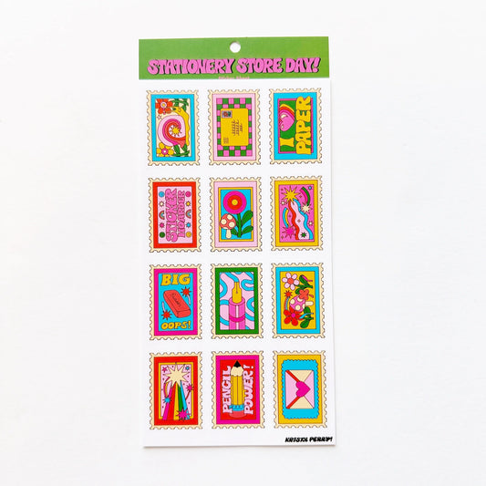 Stationery Store Day Sticker Sheet