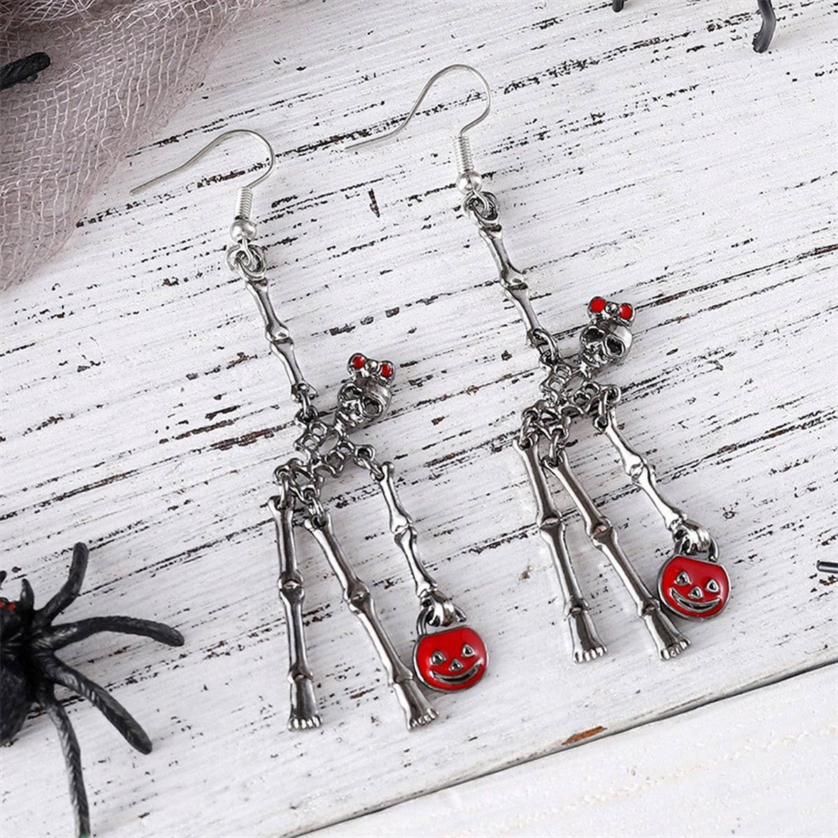 HALLOWEEN EXAGGERATED SKULL EARRINGS_CWAJE1983