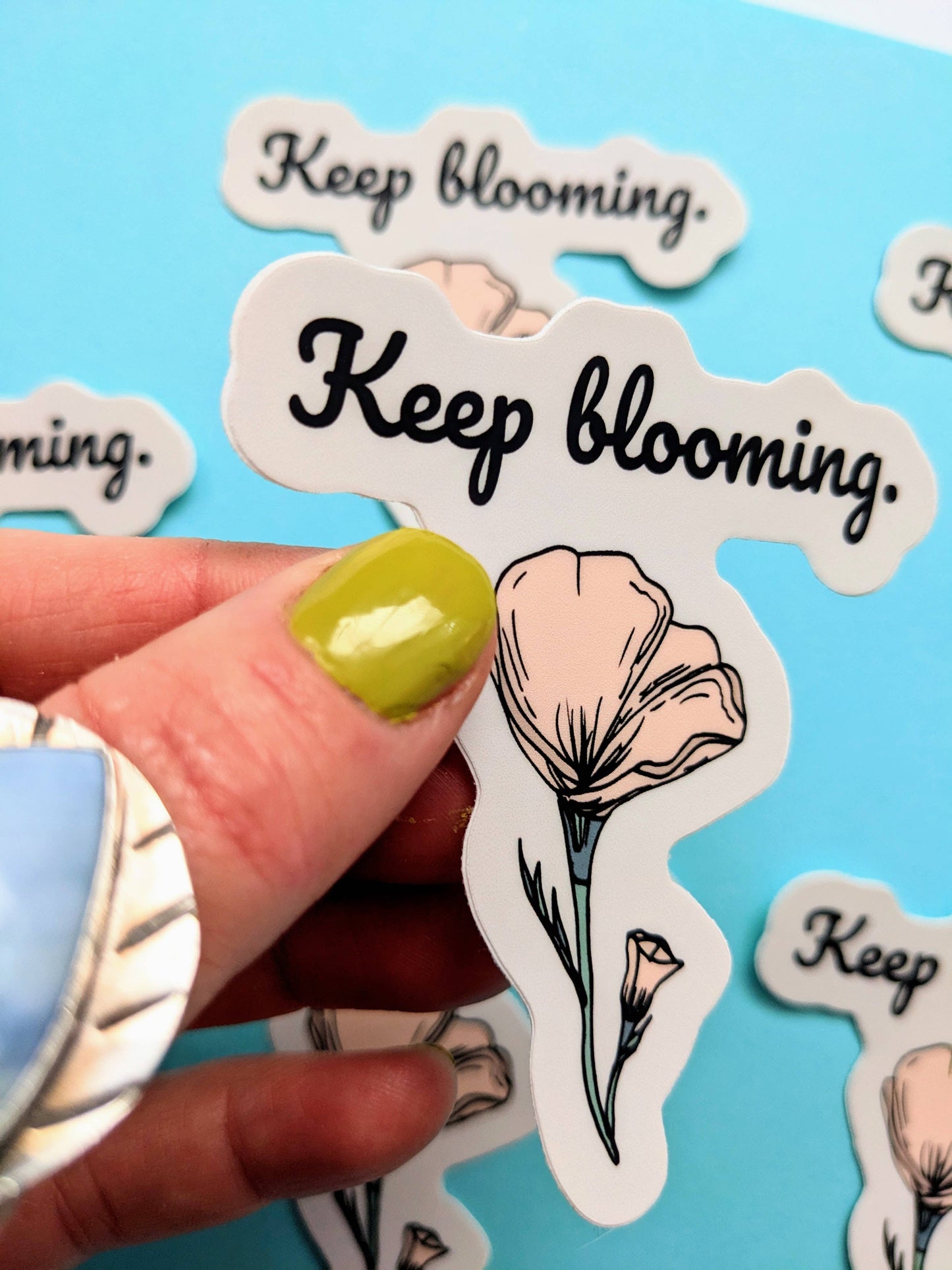 Keep Blooming California Poppy Sticker