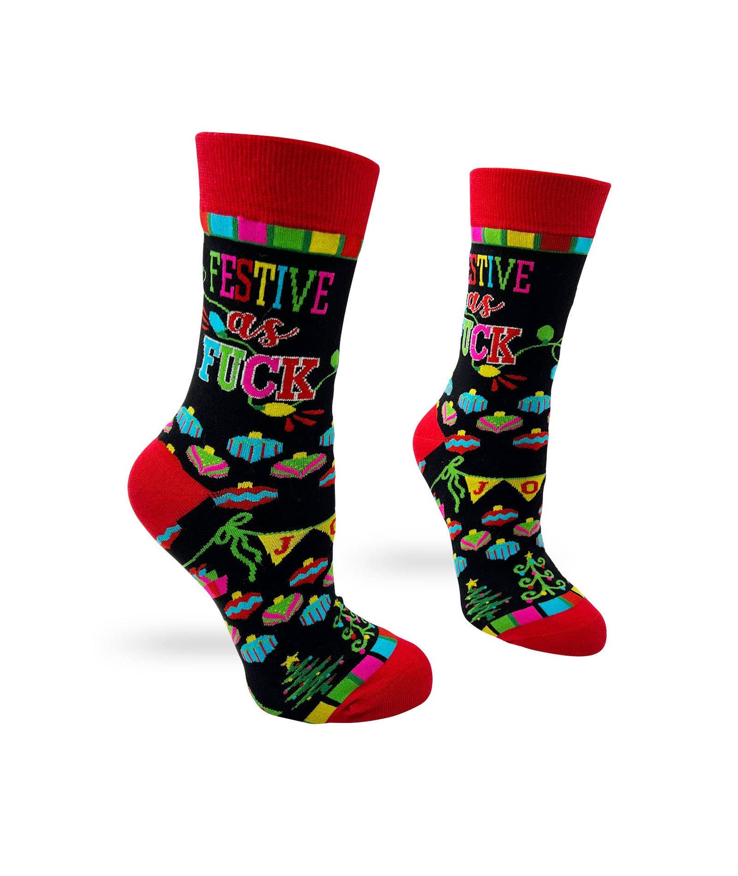 Festive as Fuck Sassy Women's Novelty Socks