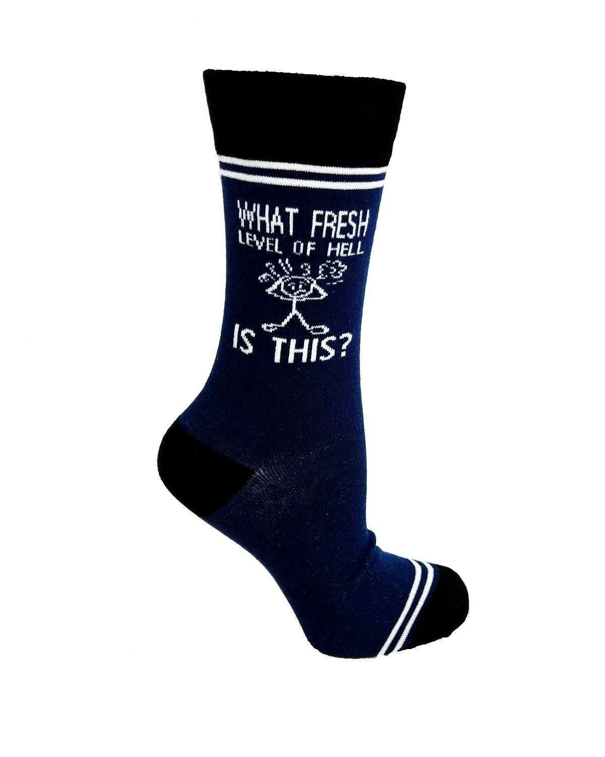 What Fresh Level of Hell is This - Hey Now Unisex Crew Socks