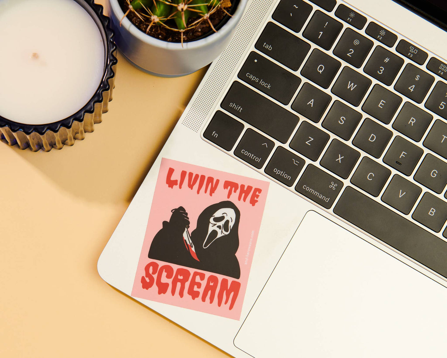 Livin’ the Scream Halloween Vinyl Sticker - 90s nostalgia