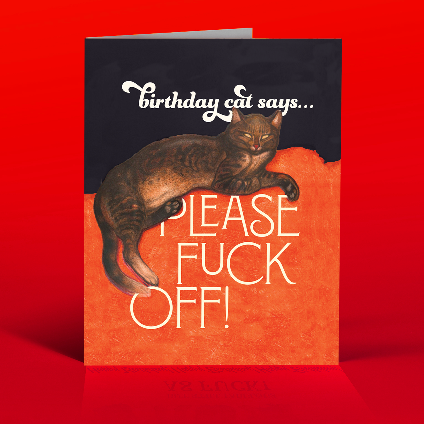 BIRTHDAY CAT birthday card