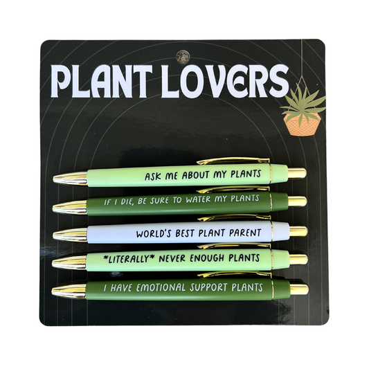Plant Lovers Pen Set (funny, office, gift)