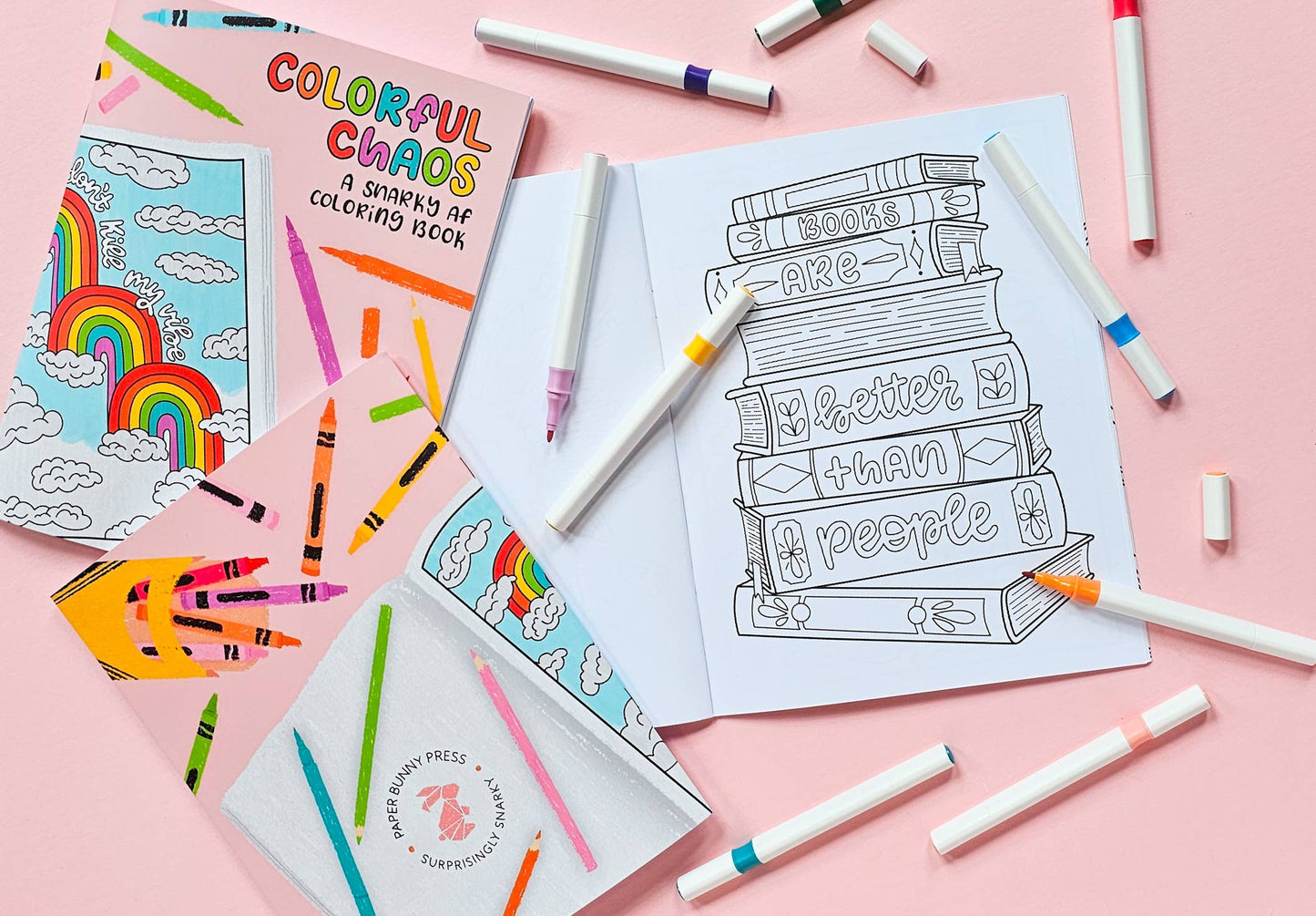 Colorful Chaos - Snarky Adult Coloring Book