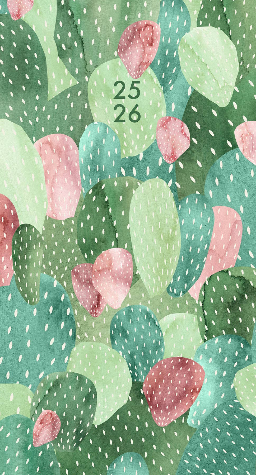 Cactus 2025 2-Year Monthly Pocket Planner