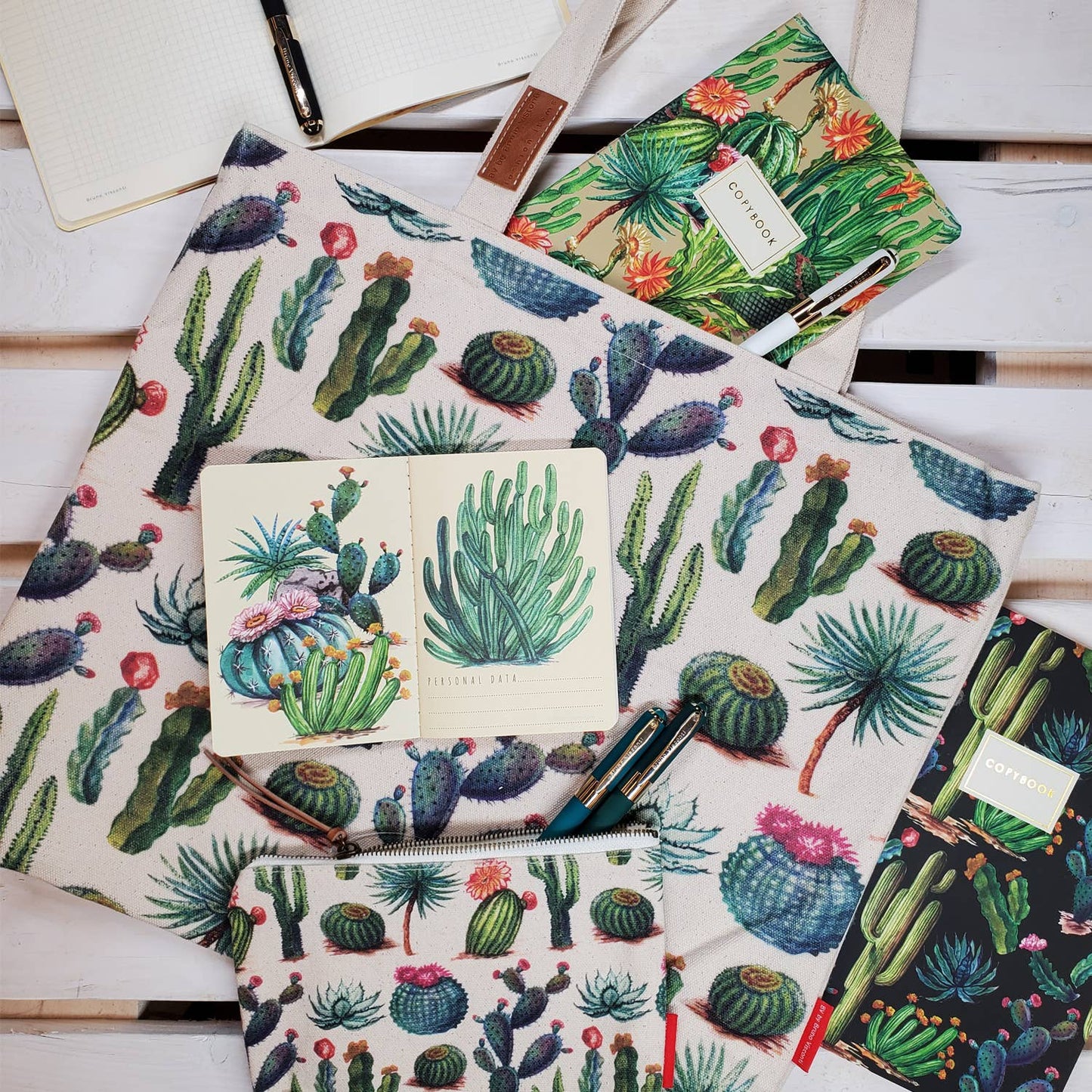 Cactus Canvas Tote Bag