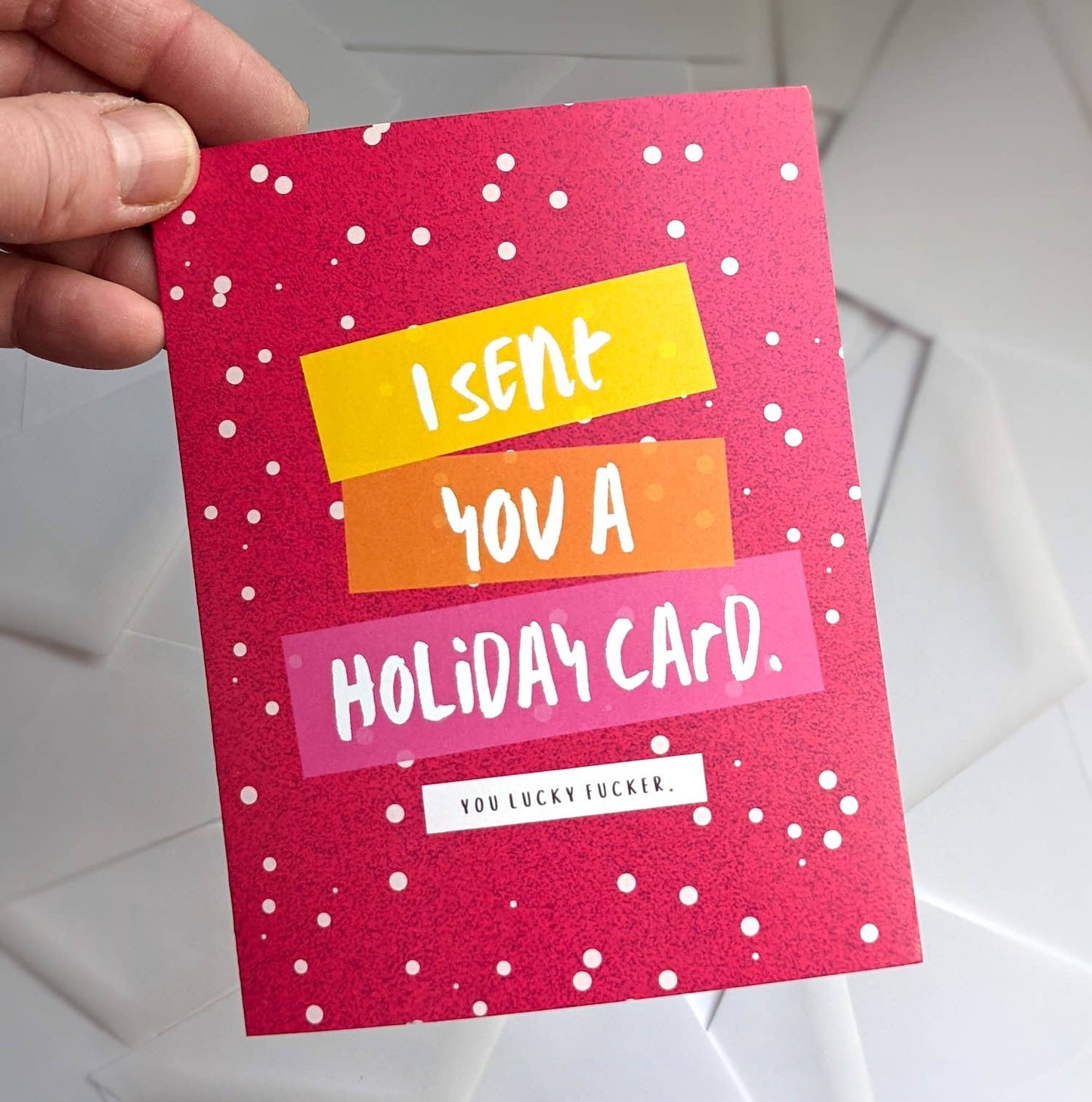 Lucky Fucker Holiday Card