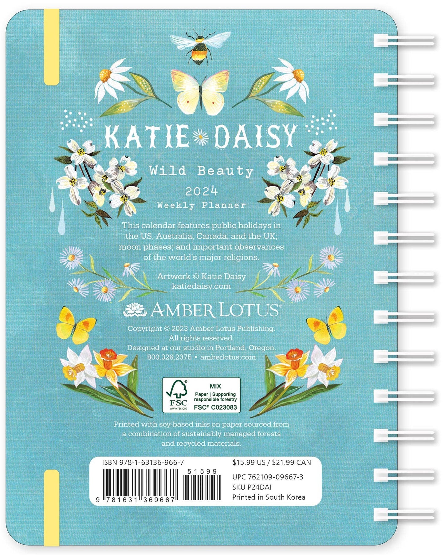 Katie Daisy 2024 Weekly Planner: Wild Beauty