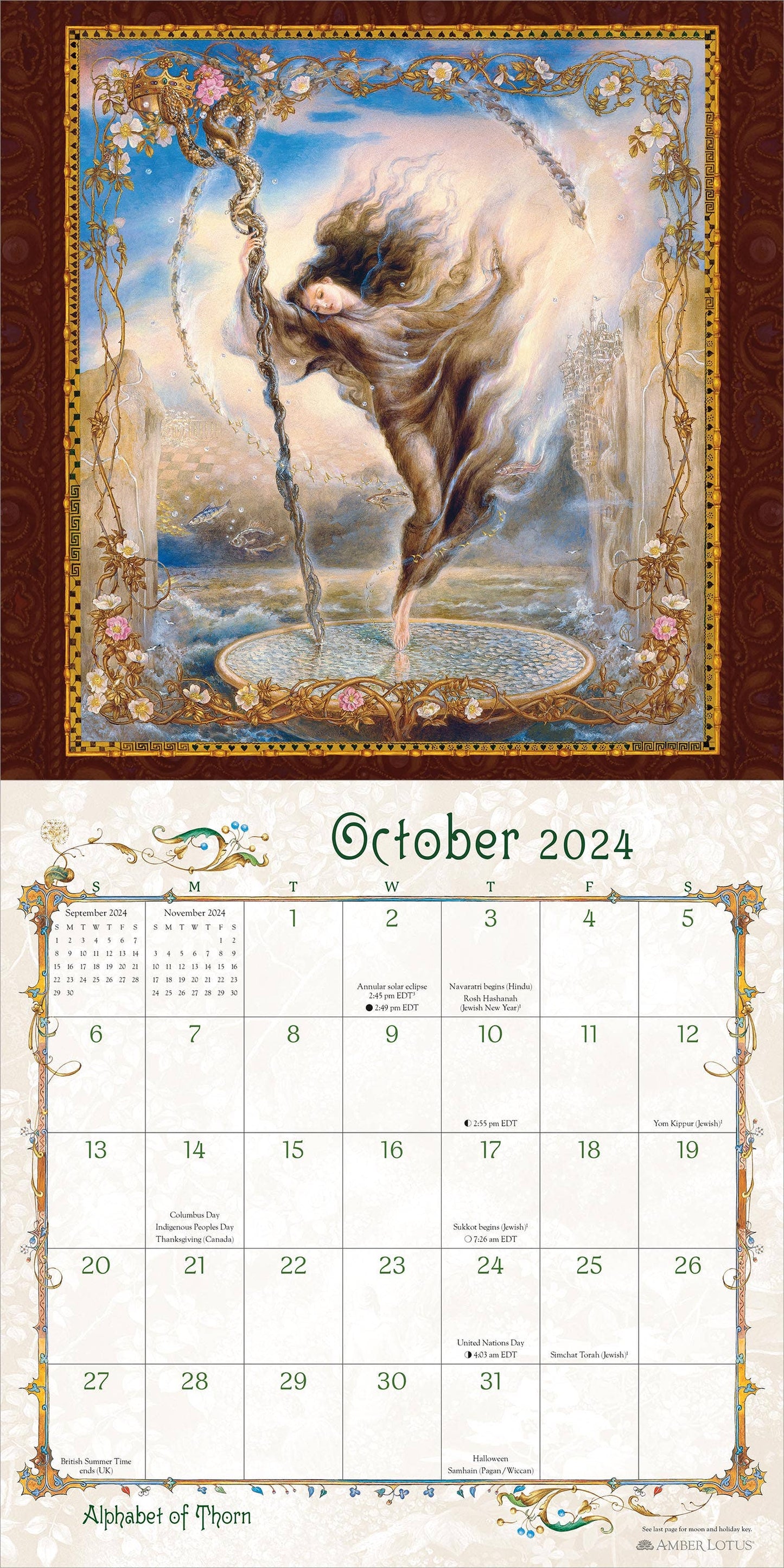Women of Myth & Magic 2024 Wall Calendar by Kinuko Craft