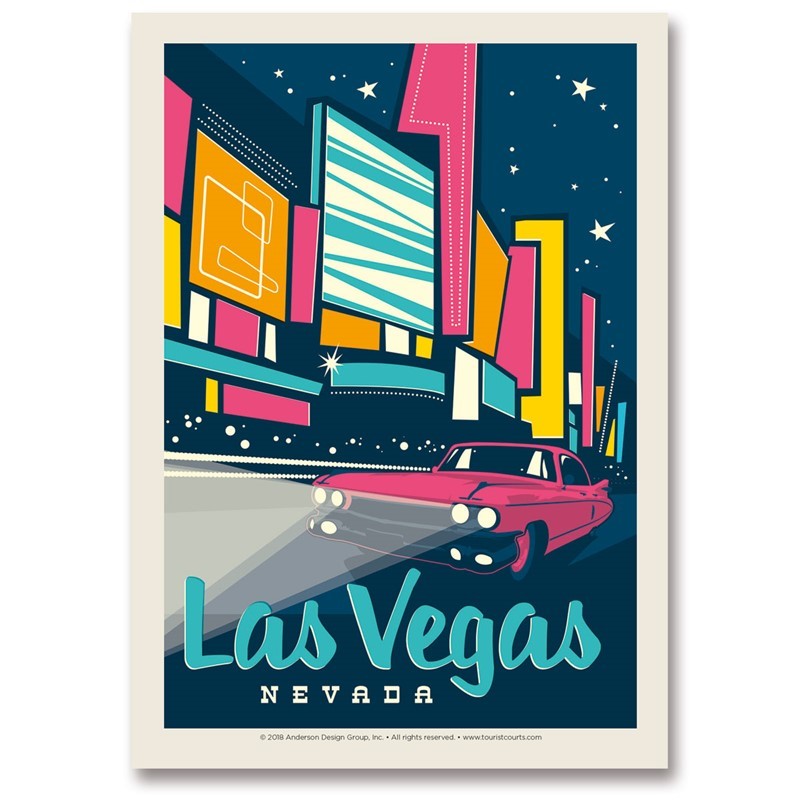 Las Vegas Modern Print Sticker