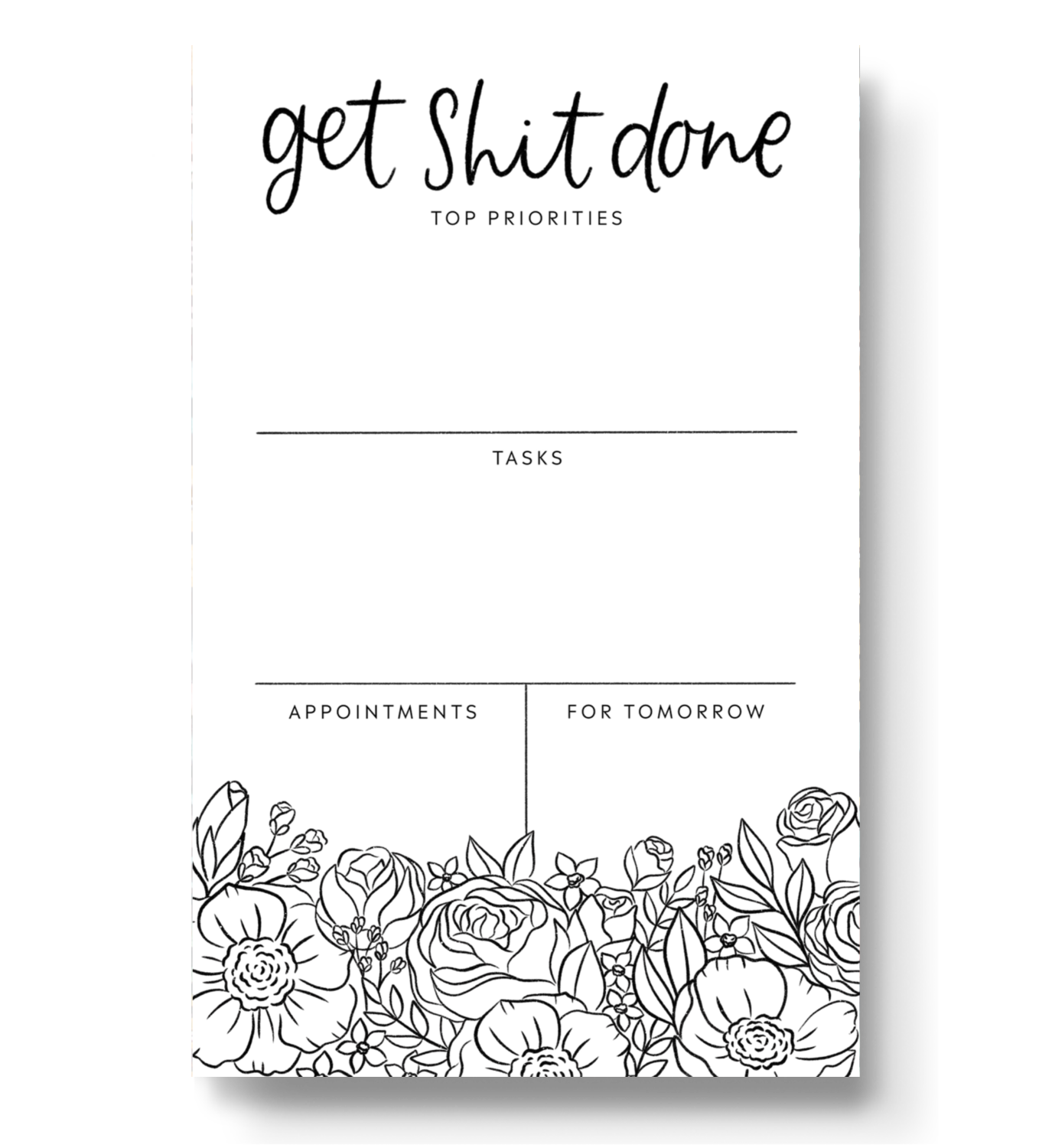 Get Shit Done Daily Planner Notepad