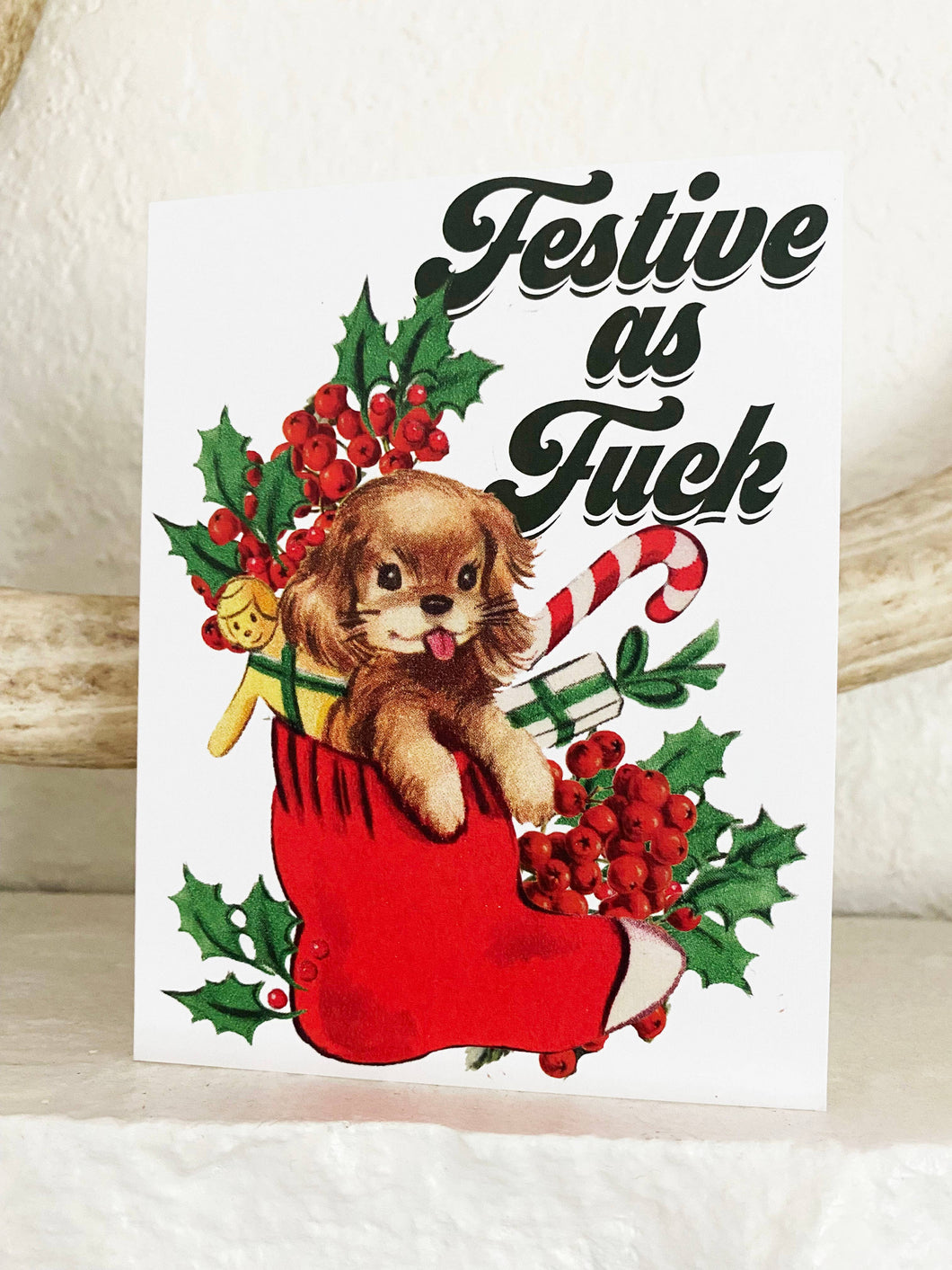 Festive as Fuck Christmas Card