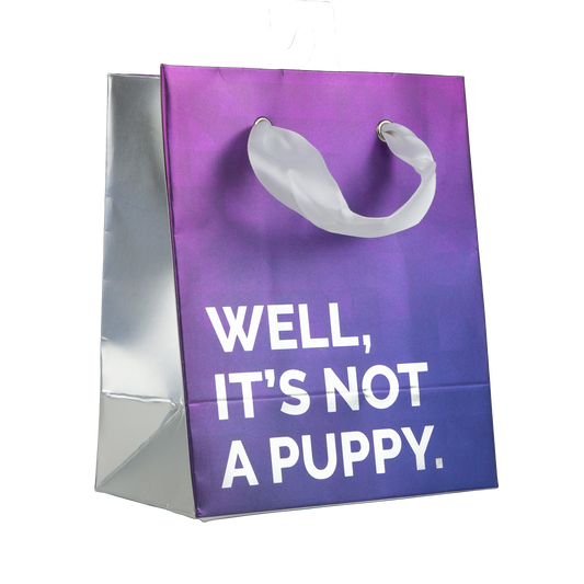 Well, It's Not a Puppy Purple Gift Bag