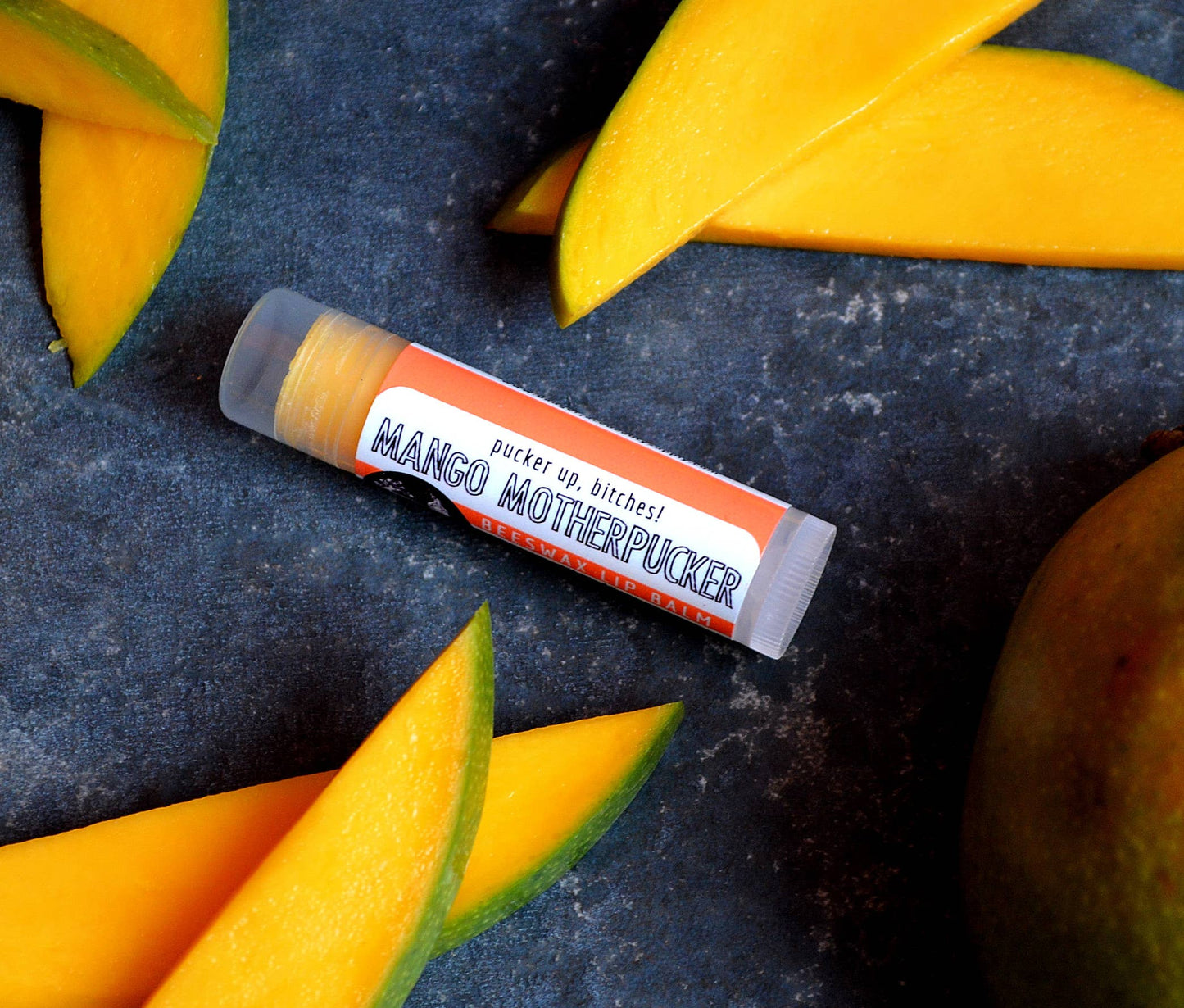 Mango Motherpucker Natural Beeswax Lip Balm