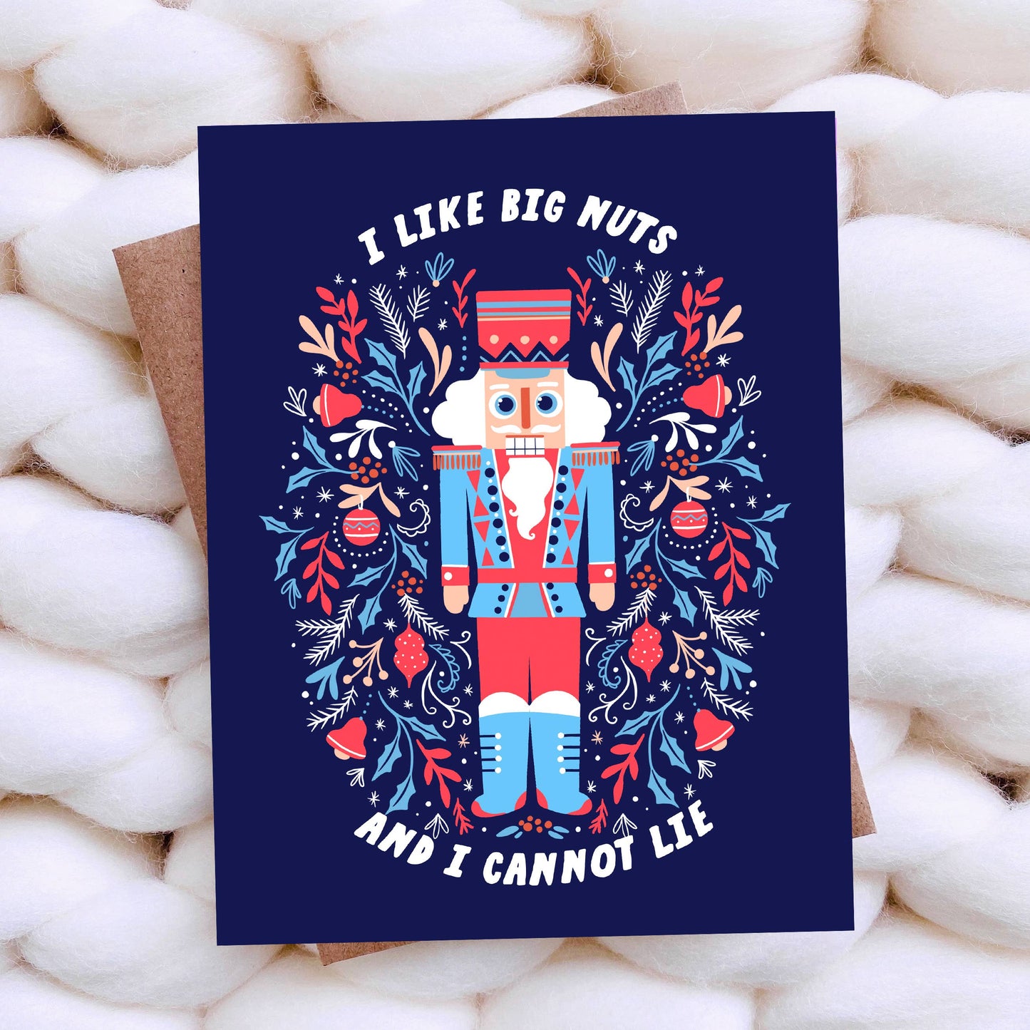 Big Nuts Funny Christmas Card - Pop Culture Holiday Card