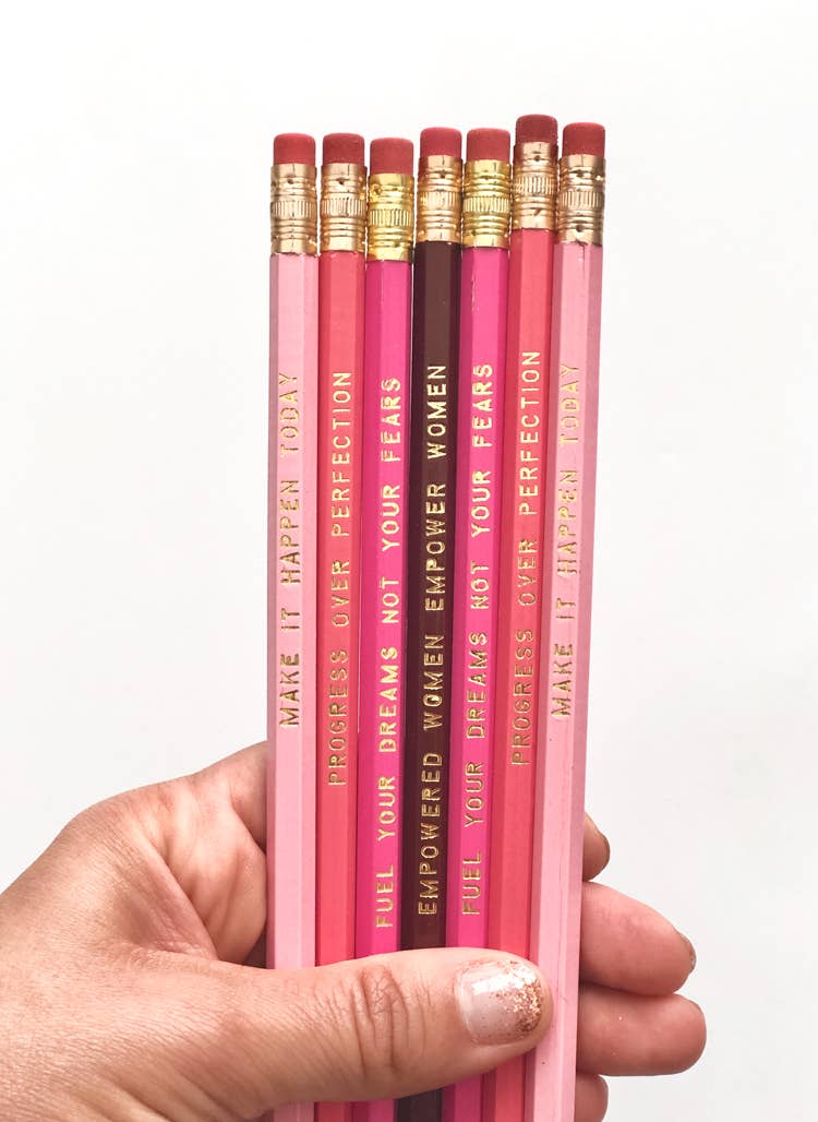 Do the Dang Thing - Inspirational Pink Pencils