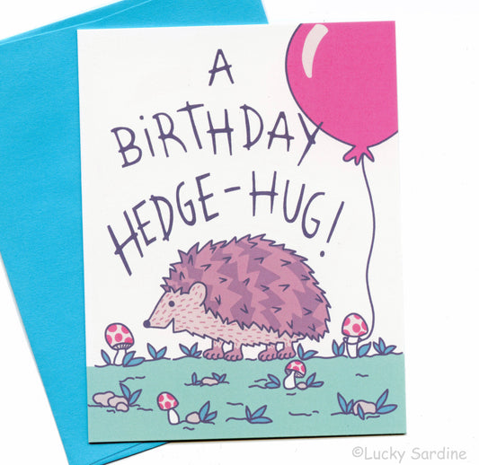 A Birthday Hedge-Hug Card