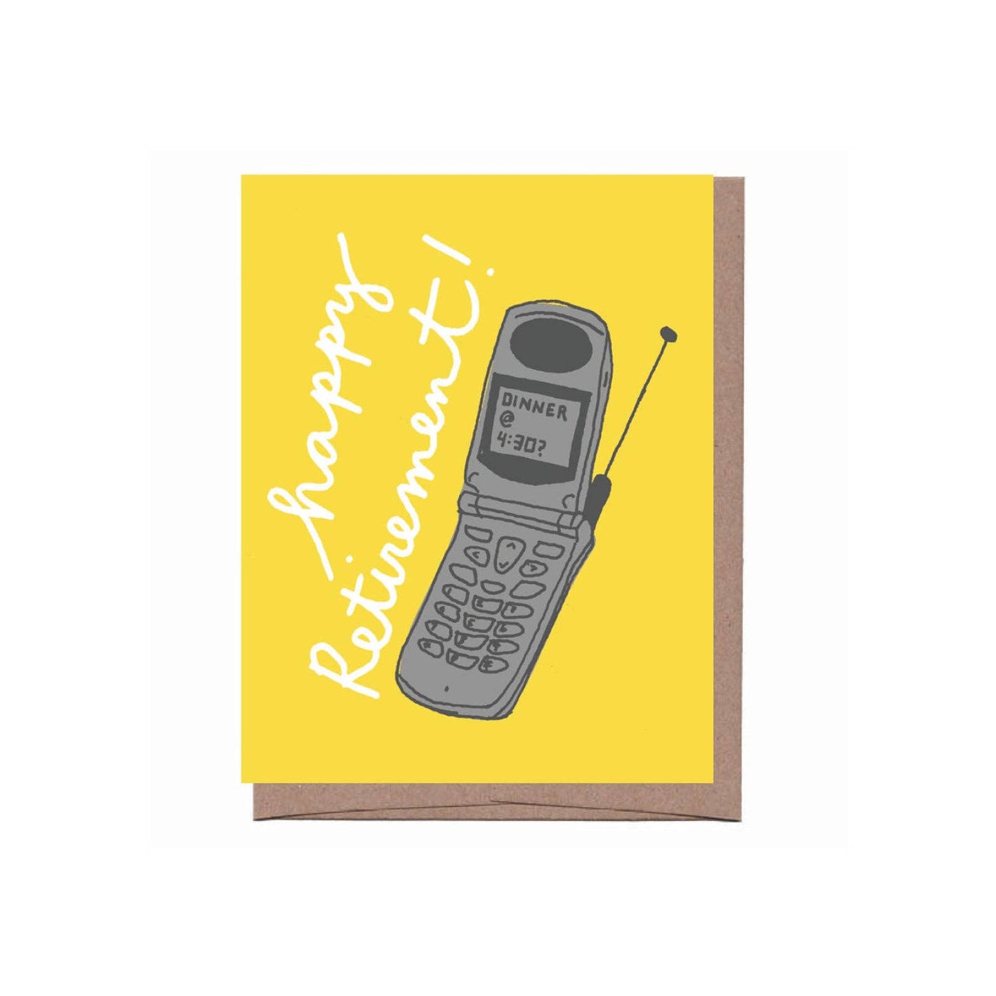 Retirement Flip Phone Card