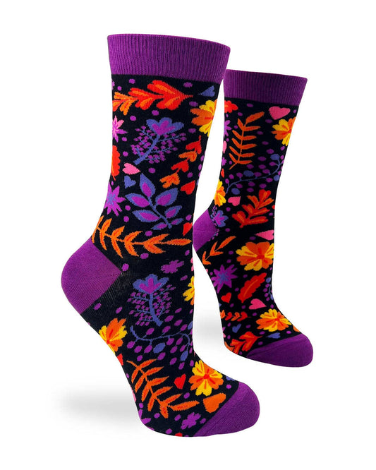 Autumn Floral Women's Crew Socks