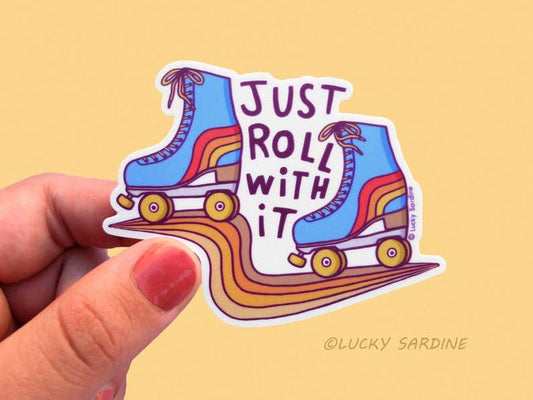 Just Roll With It, Roller Skate Sticker