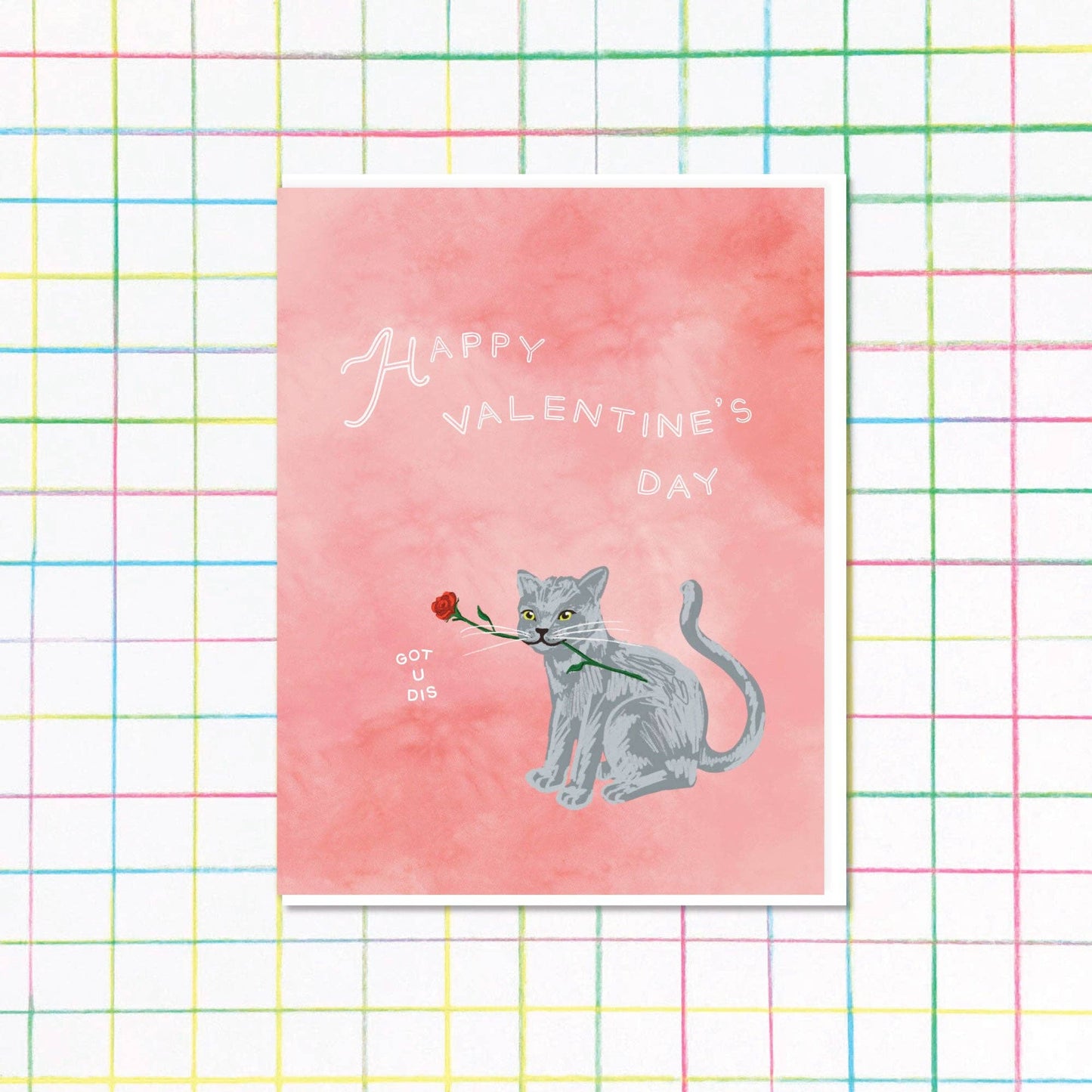 Macy Cat Valentine Card