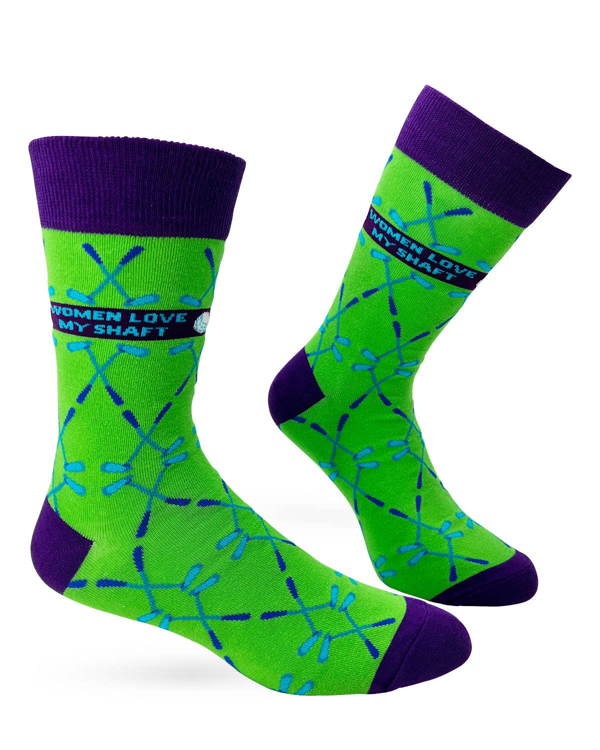 Women Love My Shaft Golf Men's Crew Socks