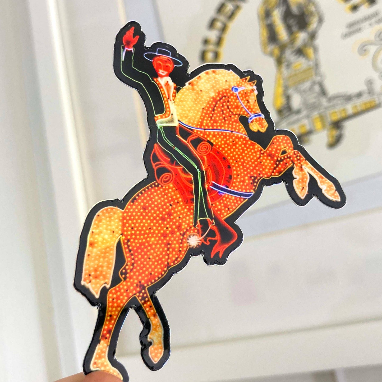 Hacienda Cowboy Sticker