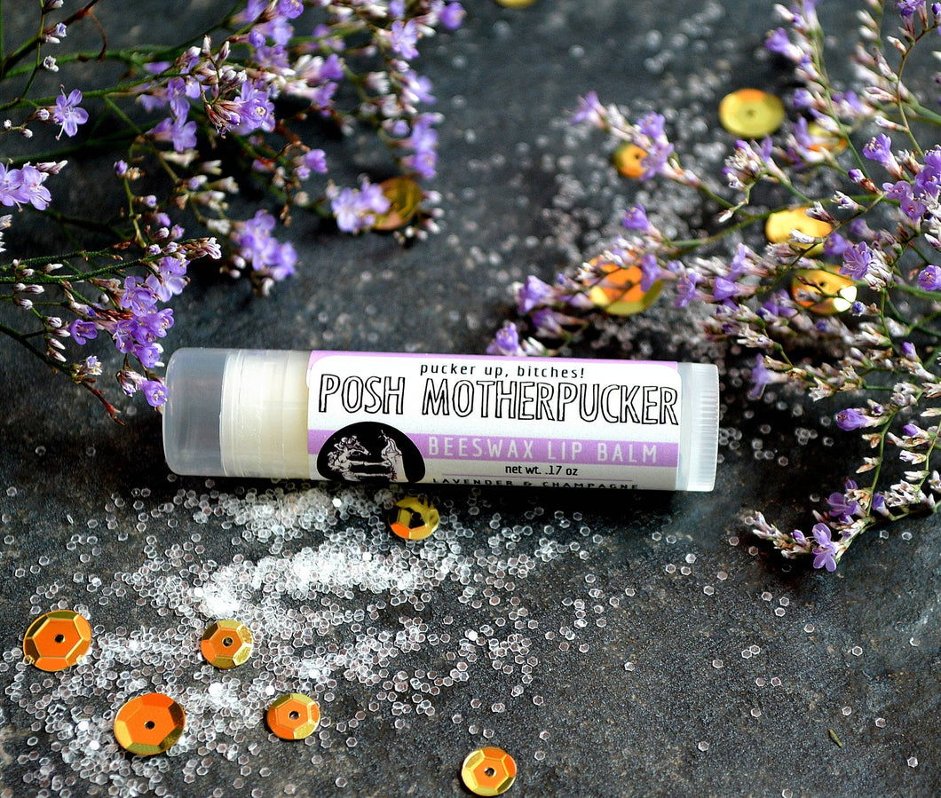 Posh Motherpucker Natural Beeswax Lip Balm