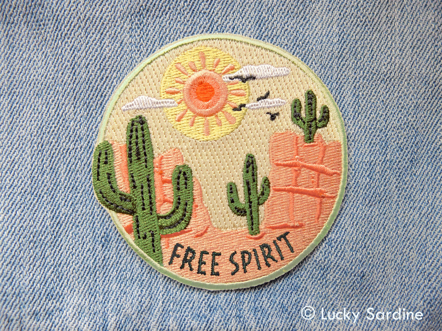 FREE SPIRIT, Desert Embroidered Patch