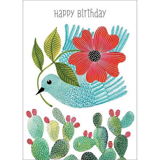 Paloma Bird Birthday Greeting Card (6 pack)