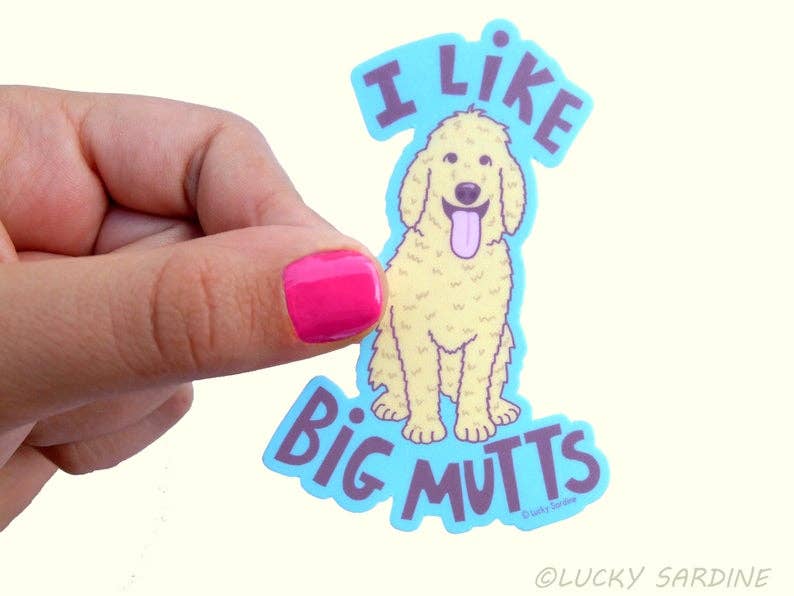 I like Big Mutts Dog Sticker