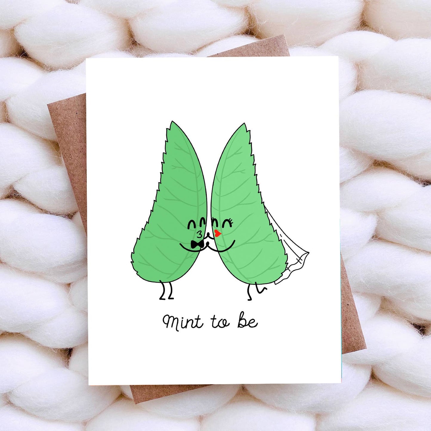 Mint to Be Wedding Card