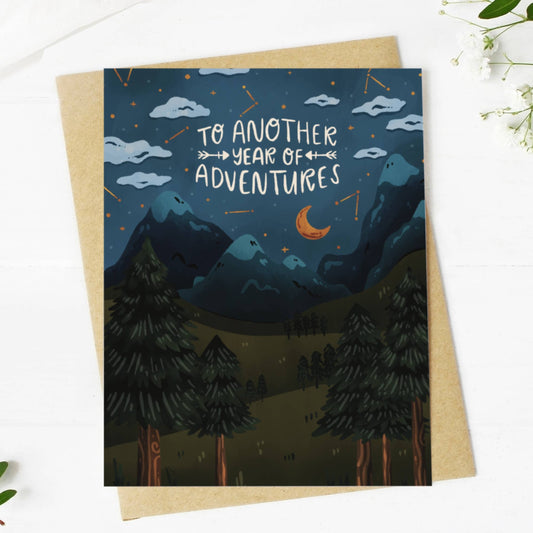 To Another Year Of Adventures Anniversary Card