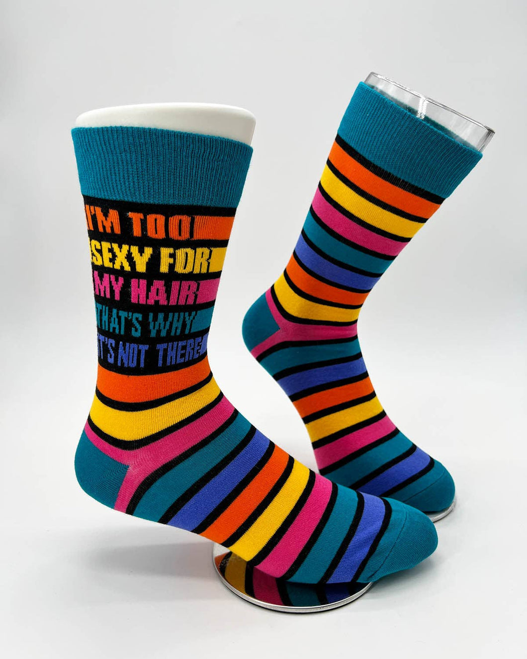 I'm Too Sexy For My Hair That's Why It's Not There Men's Crew Socks