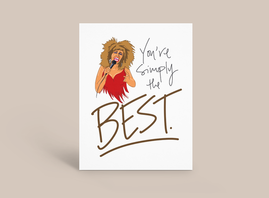 Simply the Best Thank You Card