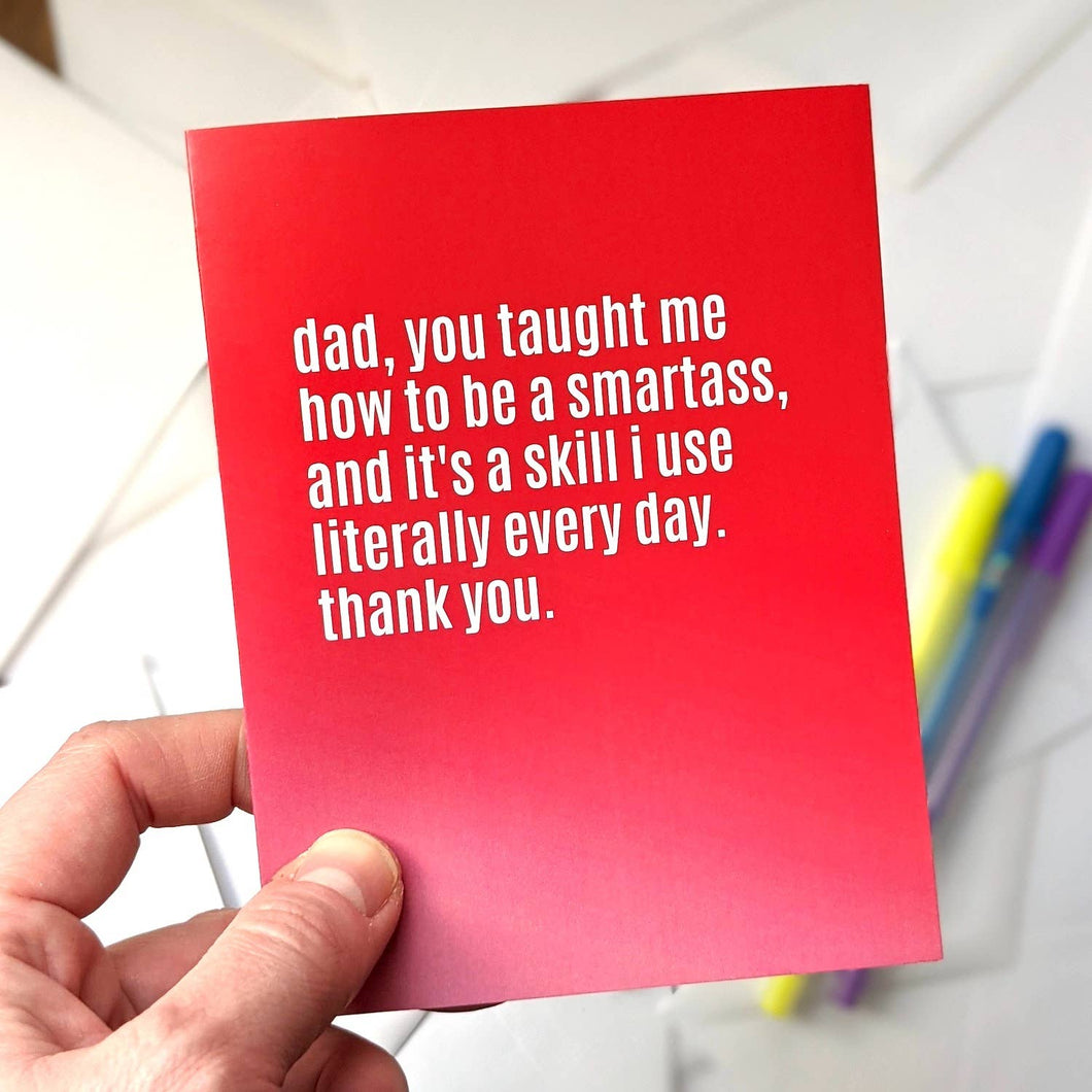 Smart Ass Father's Day Card