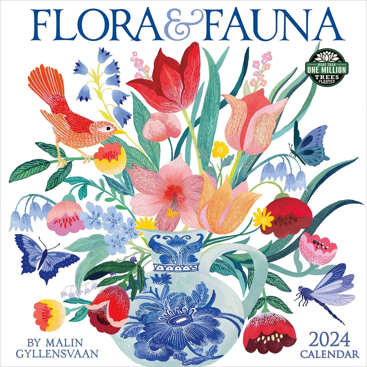 Flora & Fauna 2024 Wall Calendar by Malin Gyllensvaan