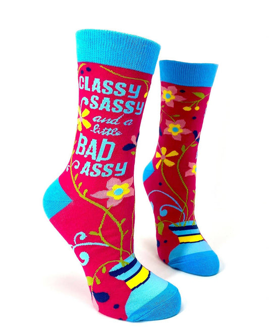 Classy Sassy and a Little Bad Assy Women's Crew Socks