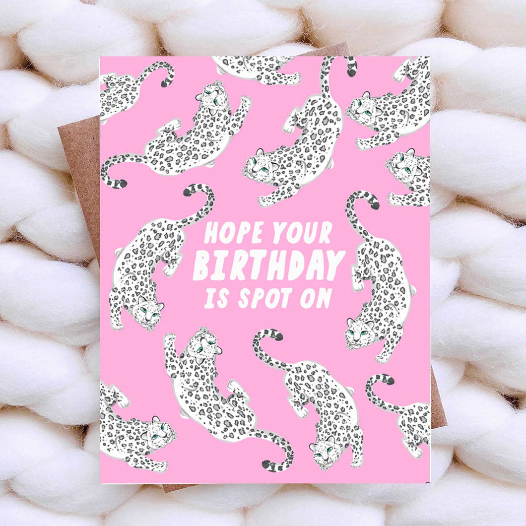 Spot On Leopard Birthday Card